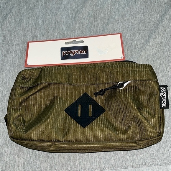 JanSport NWT Waisted Pack In Ballistic Nylon Adjustable Fanny Pack Army Green - Picture 1 of 6